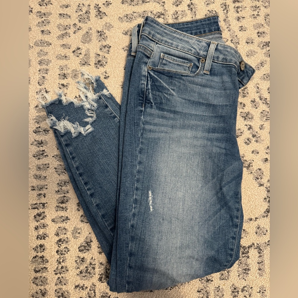 PAIGE Distressed Cropped Jeans